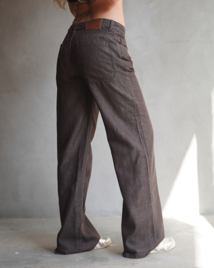 JEAN RECTO LIVIANO STELLAR LUREX BRILLANTE CAFÉ