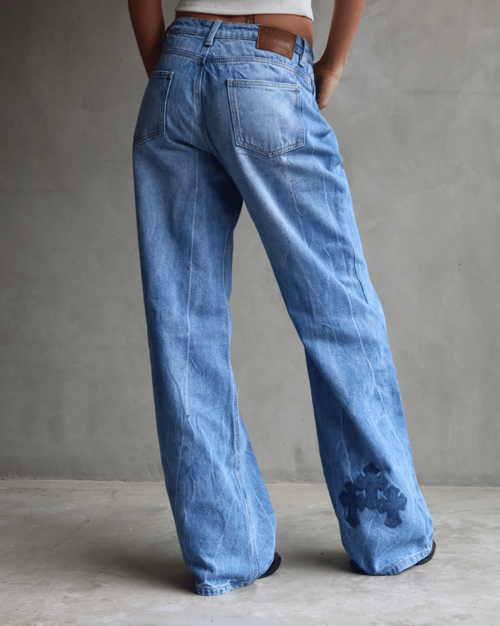 JEAN RELAXED FIT NOT CH BURNT CROSS AZUL