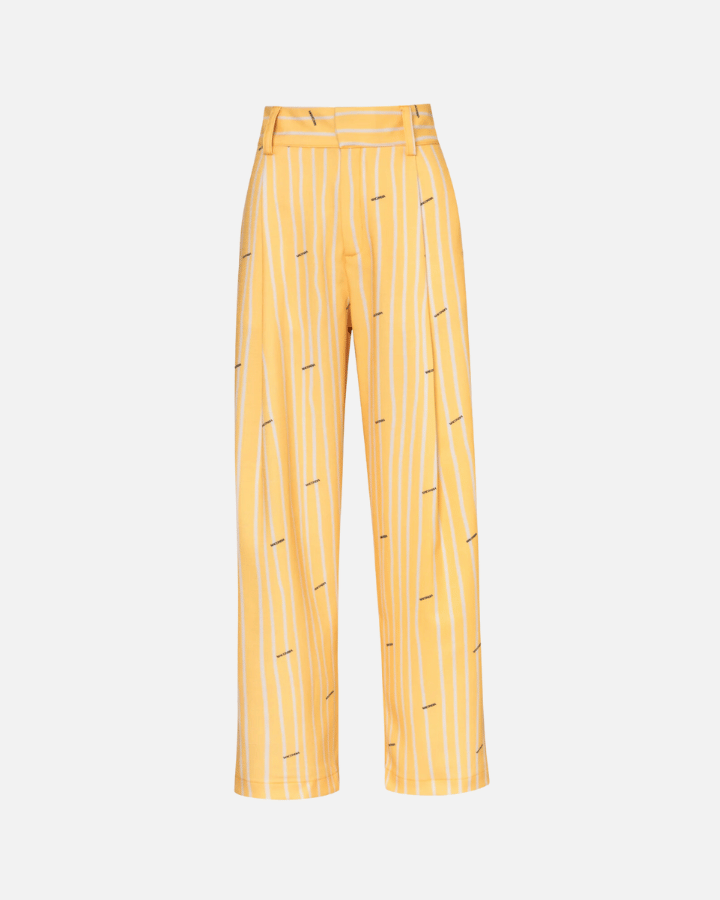 MACONDIA PANTALÓN PREMIUM DE RAYAS AMARILLO