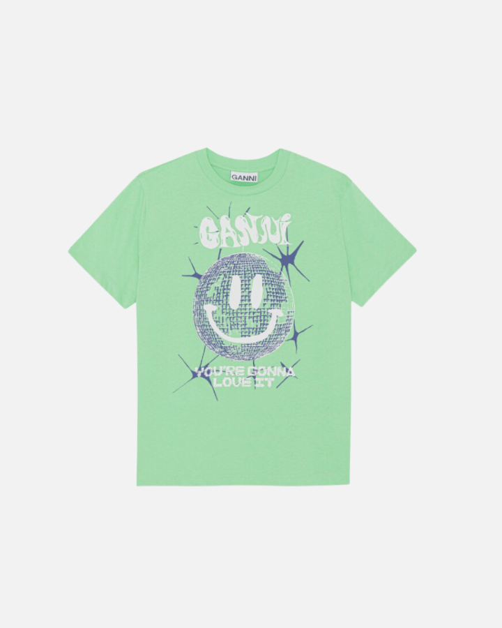 GANNI CAMISETA DISCO VERDE