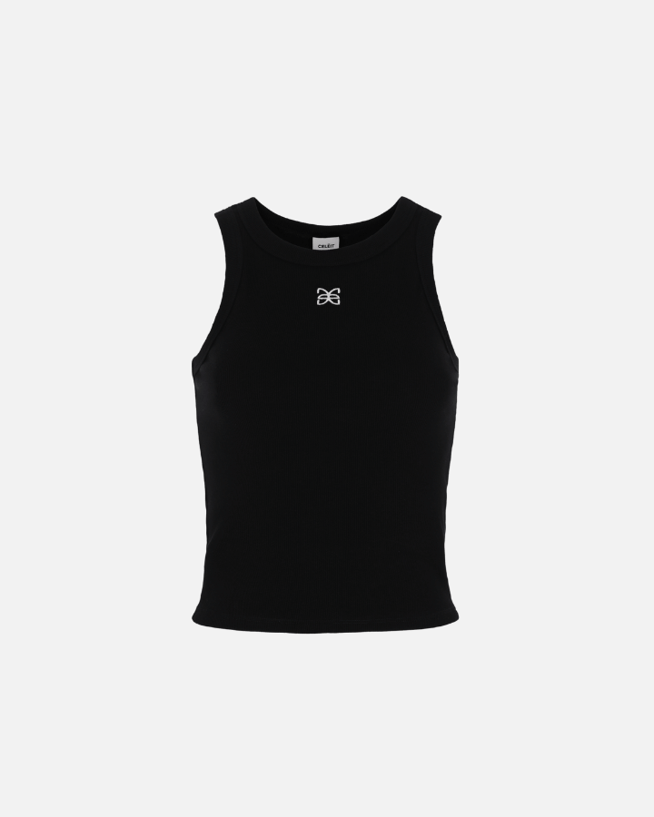 CELEIT TANK TOP RIB NEGRO