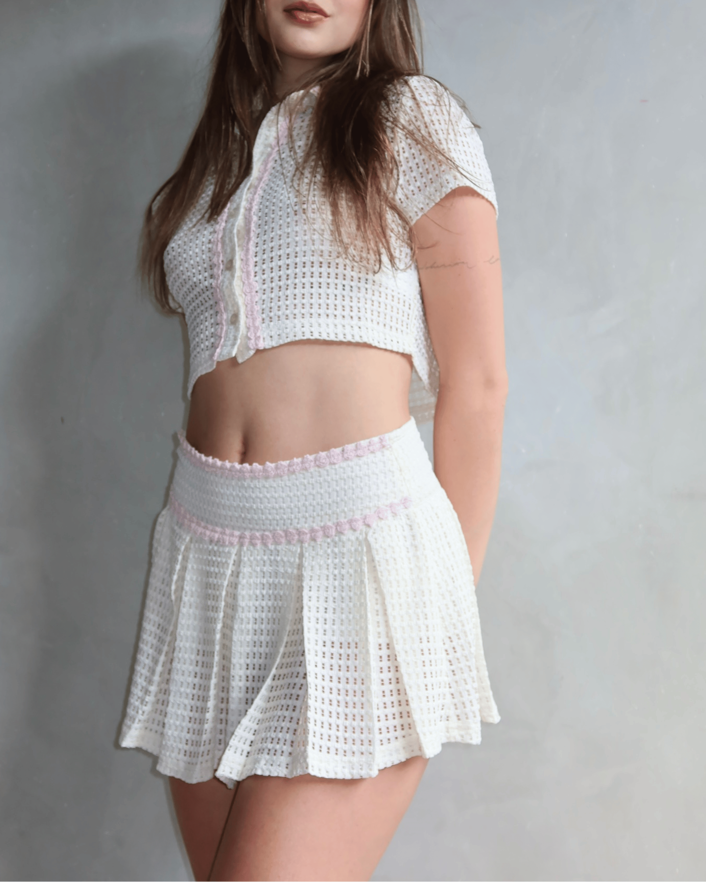 FALDA TEJIDA ROSIE BEIGE