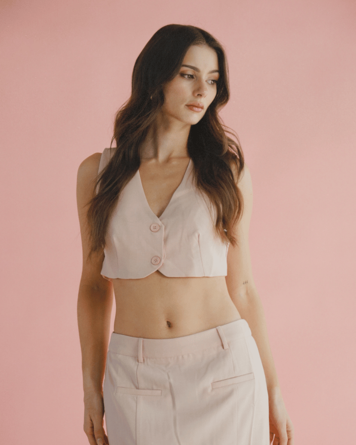 FALDA LARGA RIVELLA ROSA