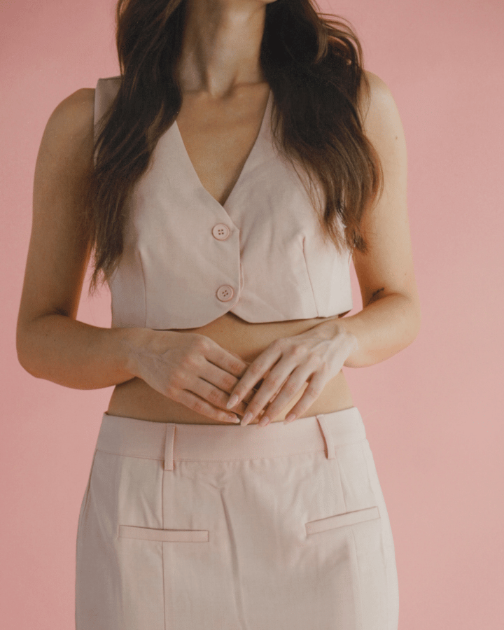 FALDA LARGA RIVELLA ROSA