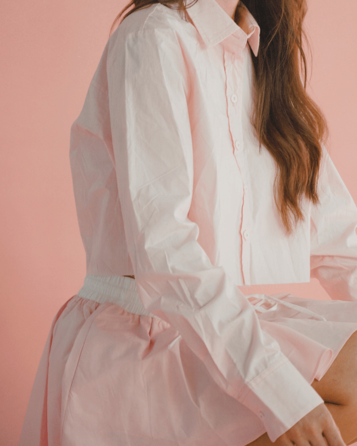 CAMISA MANGA LARGA ANTITHESIS ROSA