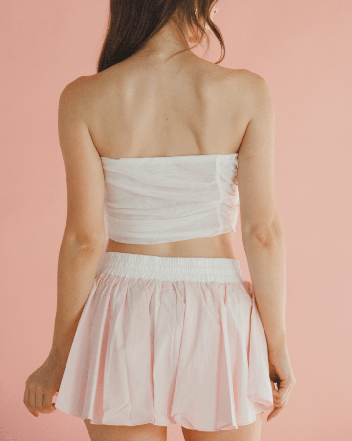 MINI FALDA ANTITHESIS CONTRASTE ROSA