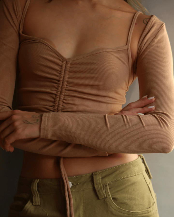 MANGAS RIBBED COVER NUDE