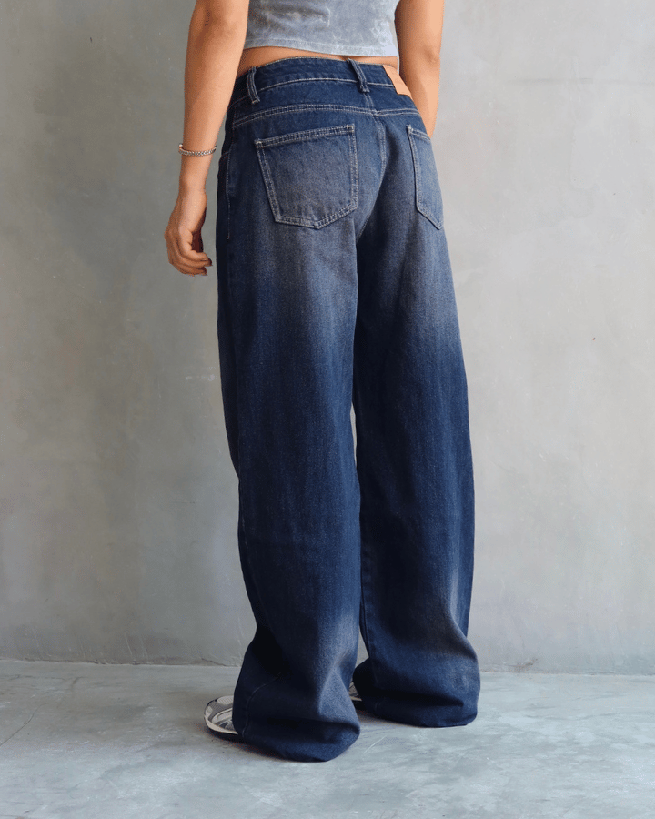 JEAN RELAXED FIT DARK BLUE TINTED AZUL OSCURO
