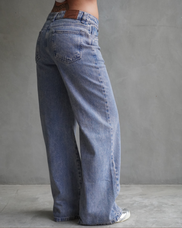 JEAN ANCHO STRAIGHT COTTON CANDY WASH AZUL