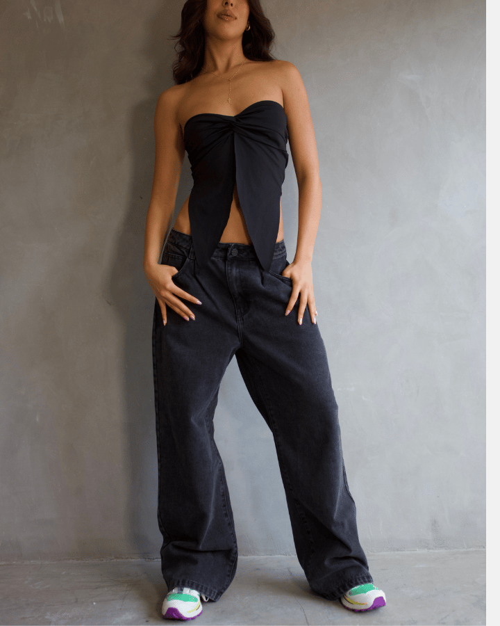 JEAN ANCHO OVERSIZED BACKSTAGE NEGRO
