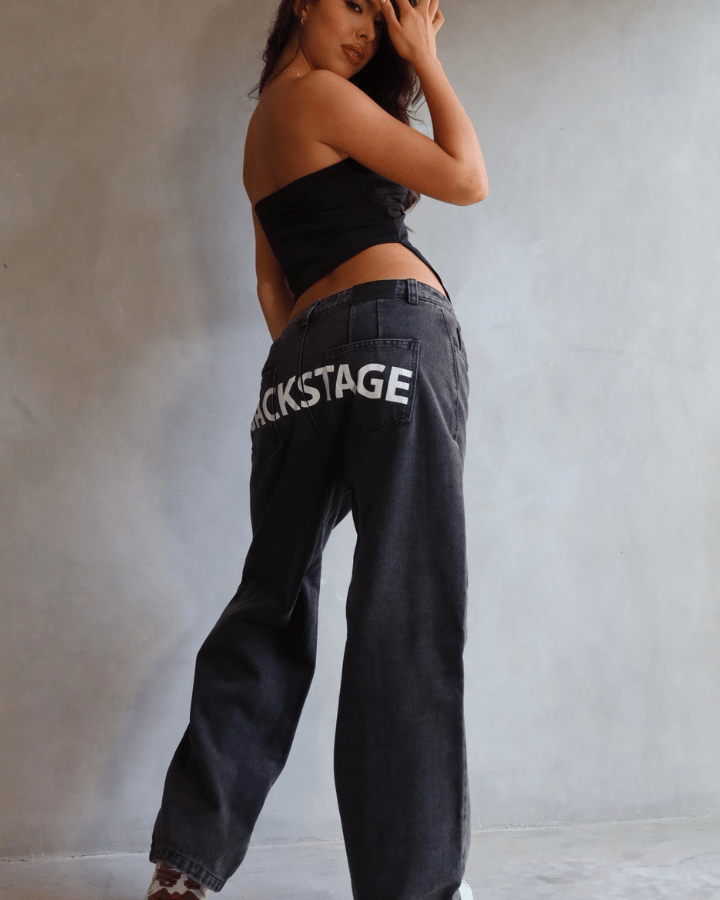 JEAN ANCHO OVERSIZED BACKSTAGE NEGRO