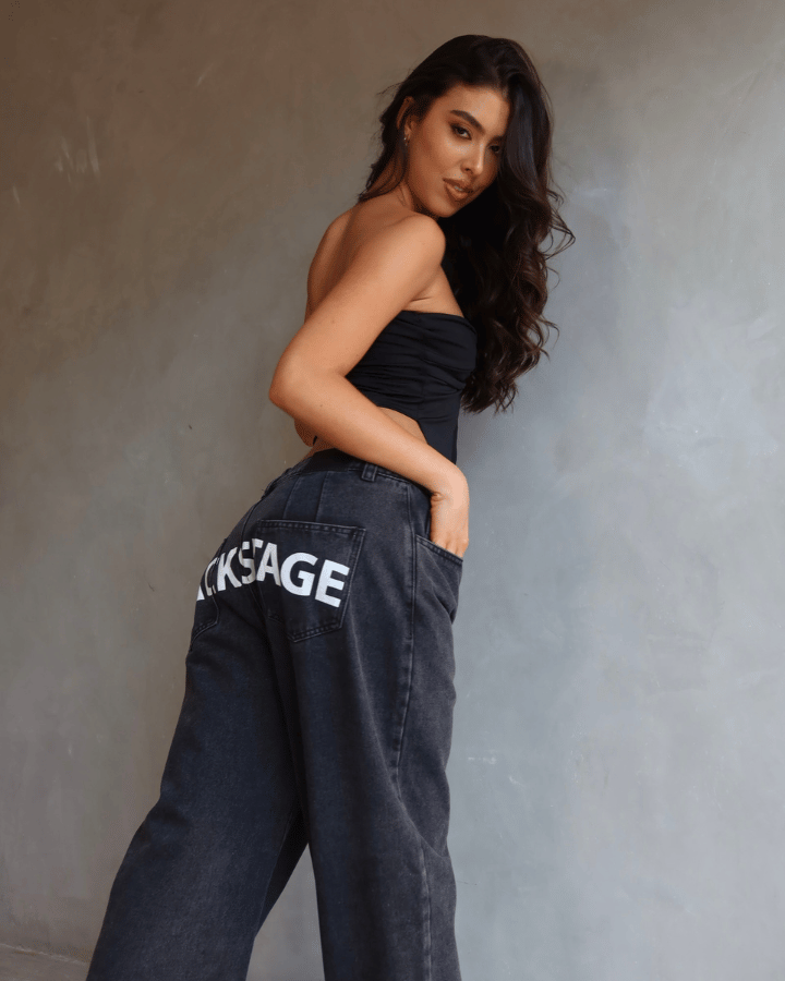 JEAN ANCHO OVERSIZED BACKSTAGE NEGRO