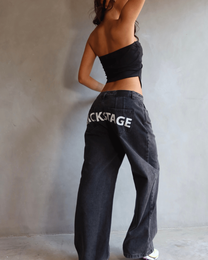 JEAN ANCHO OVERSIZED BACKSTAGE NEGRO