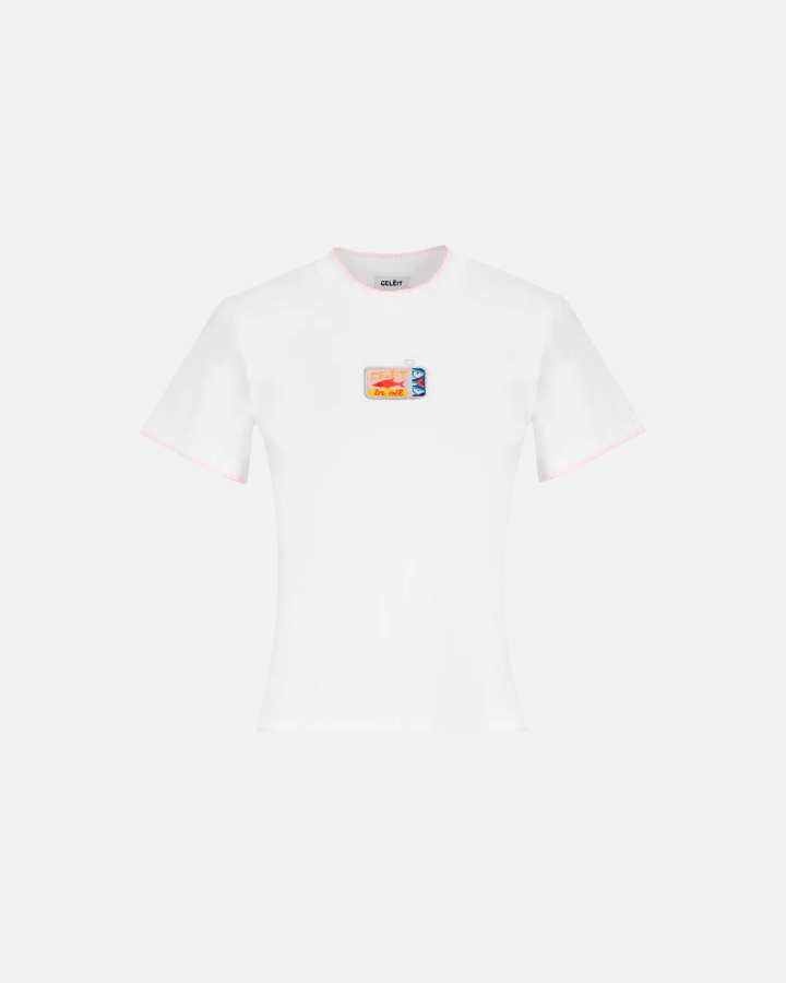 CELEIT CAMISETA SARDINE BLANCO/ROSA