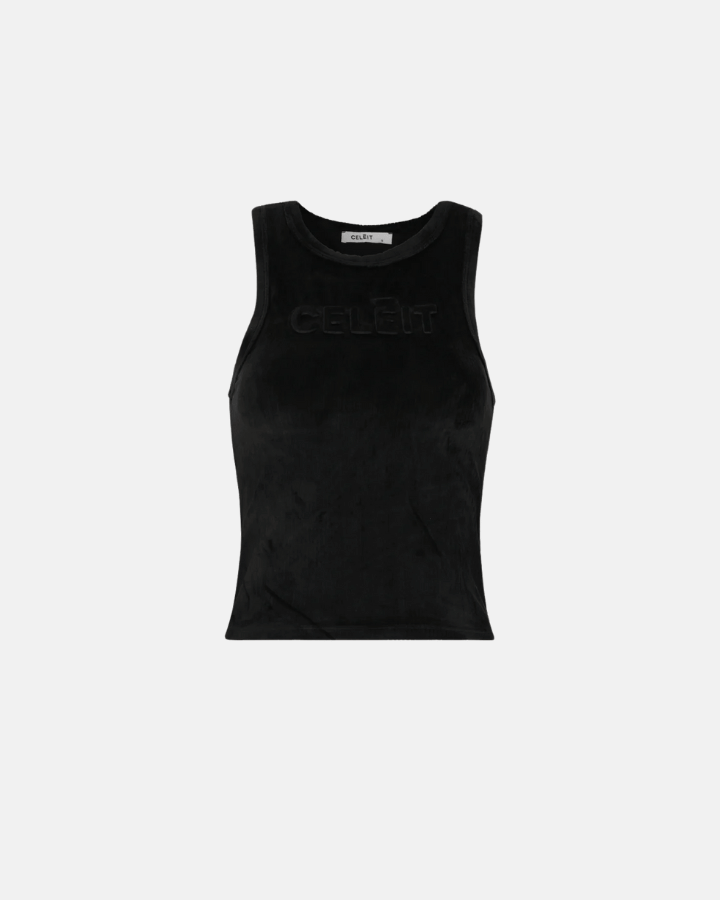 CELEIT EMBOSSING TANK TOP NEGRO