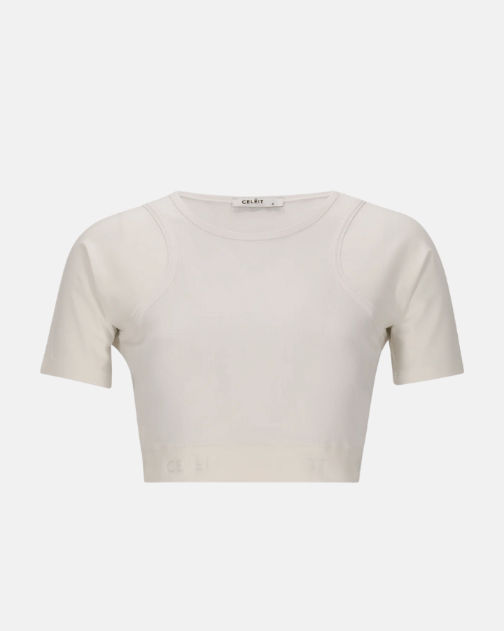 CELEIT CROP TEE BLANCO