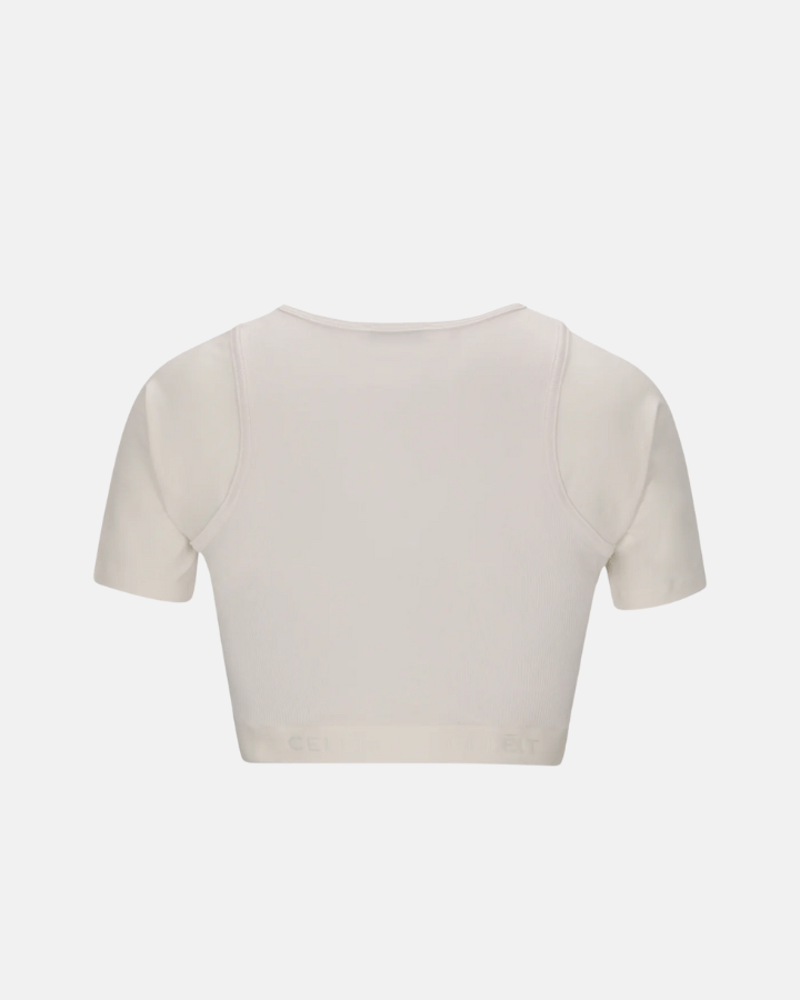 CELEIT CROP TEE BLANCO