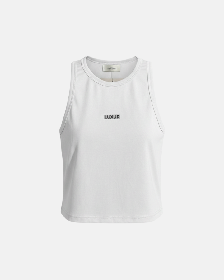 LUXUR LONG TANK TOP BLANCO