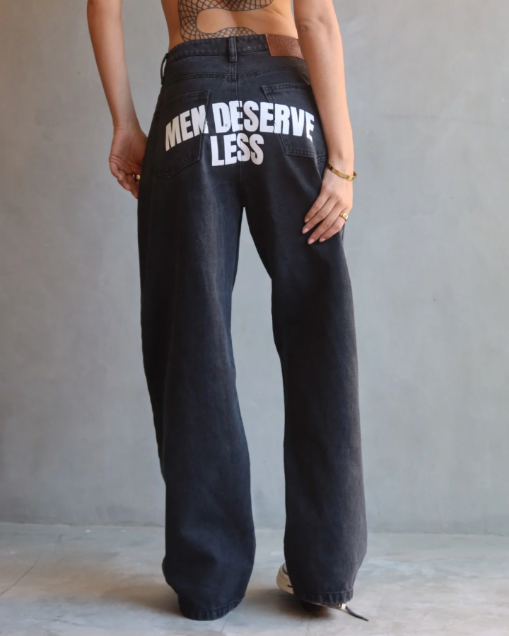 JEAN DESERVE LESS STRAIGHT RELAXED FIT NEGRO