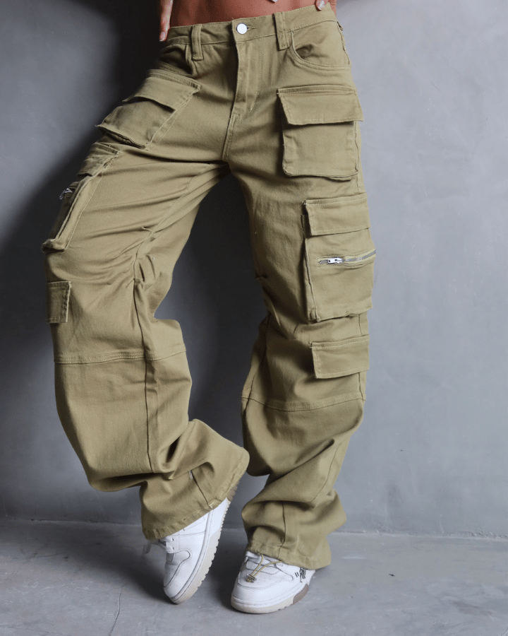 PANTALÓN MULTIPOCKET VERDE