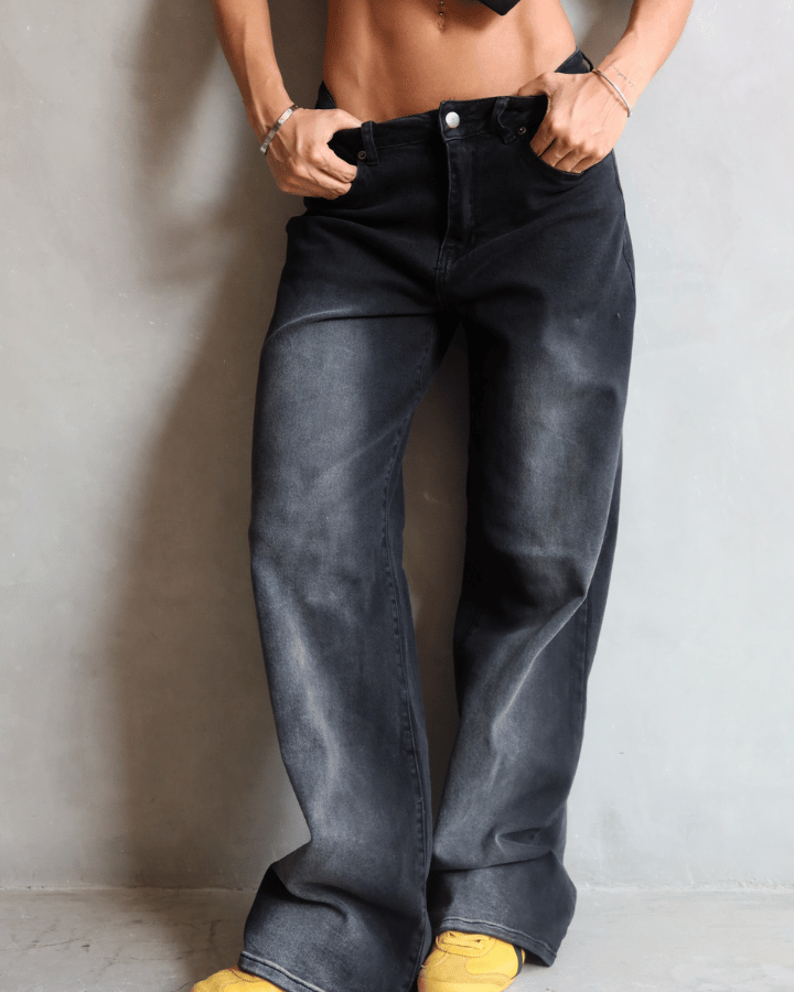 JEAN PREMIUM DENIM CRAWFORD LAVADO NEGRO