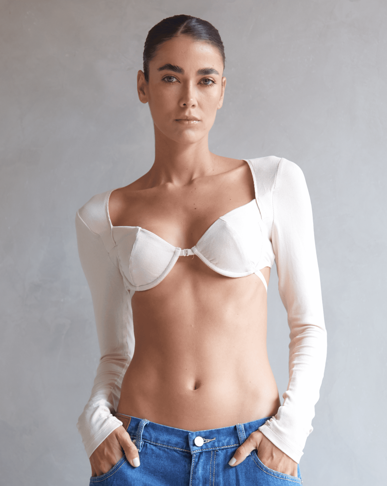 BRA RIB GIA BEIGE