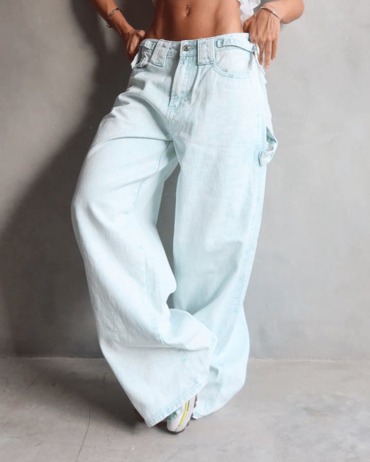 JEAN PREMIUM SOPHIA DIRTY WASH ICE AZUL
