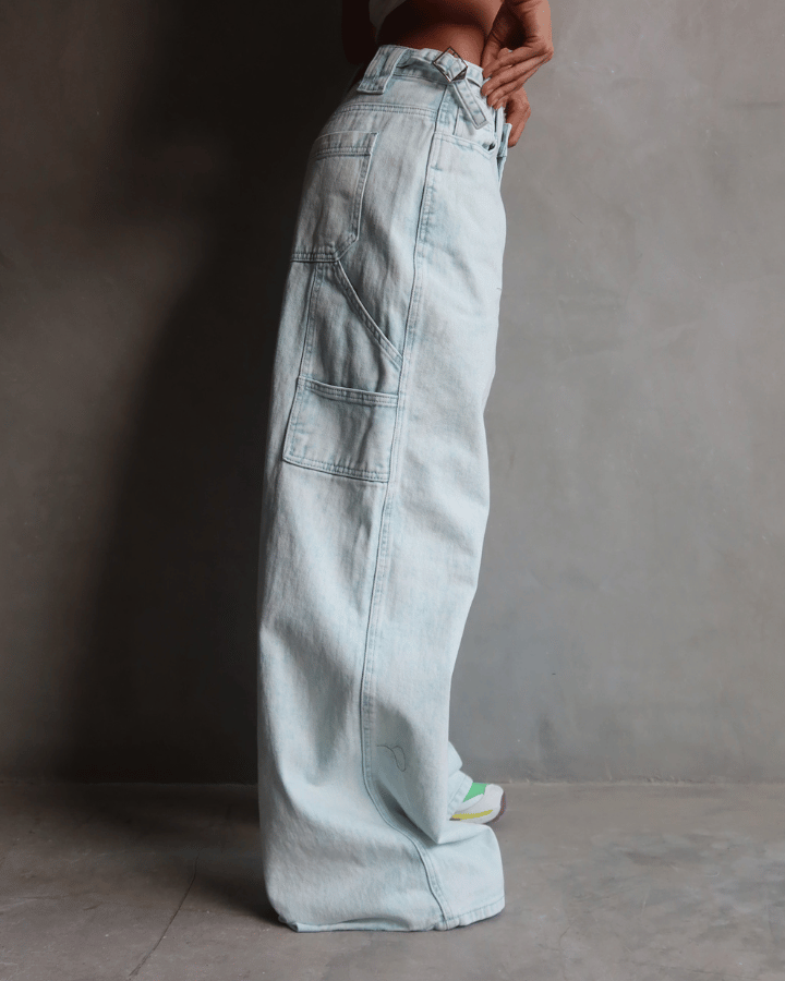 JEAN PREMIUM SOPHIA DIRTY WASH ICE AZUL