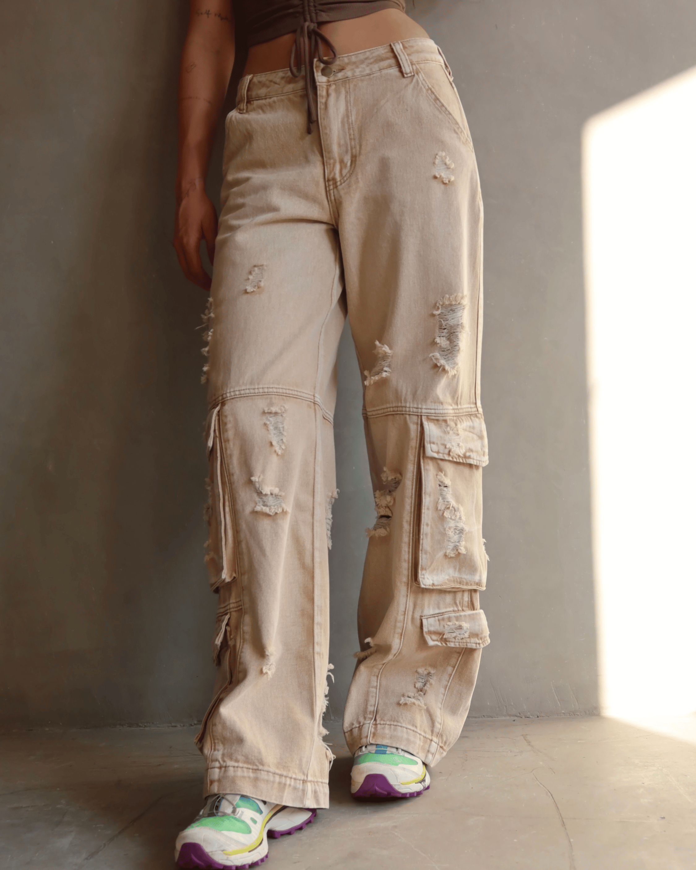JEAN PREMIUM CARGO DESTROYED NUDE