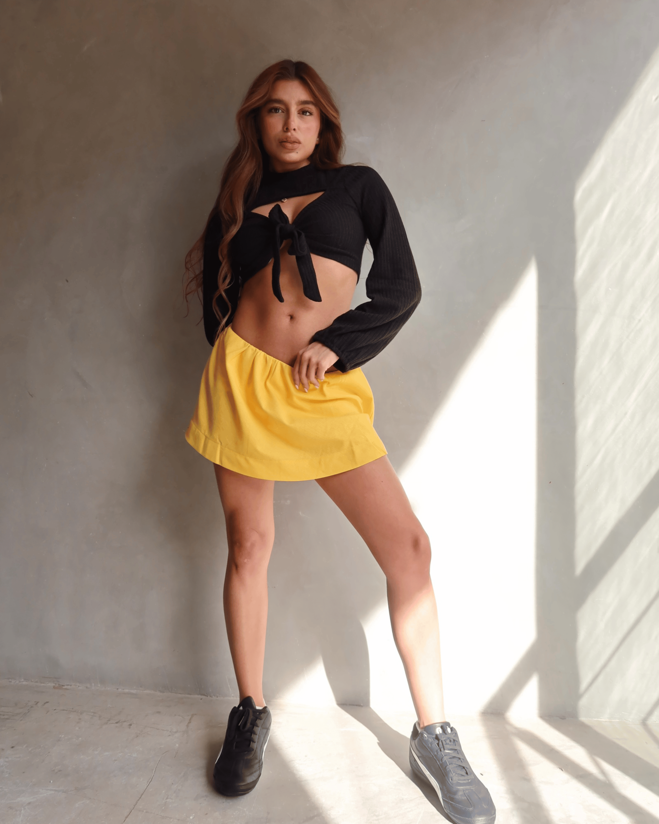 MICROFALDA SPORTY AMARILLA