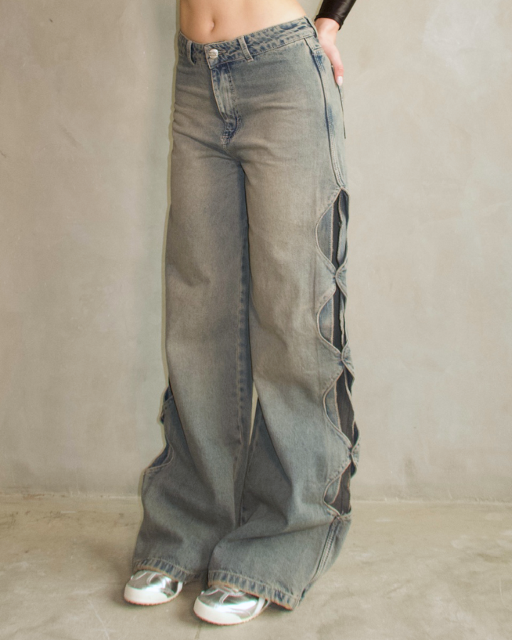 JEAN HOOPS STRAIGHT FIT AZUL VINTAGE