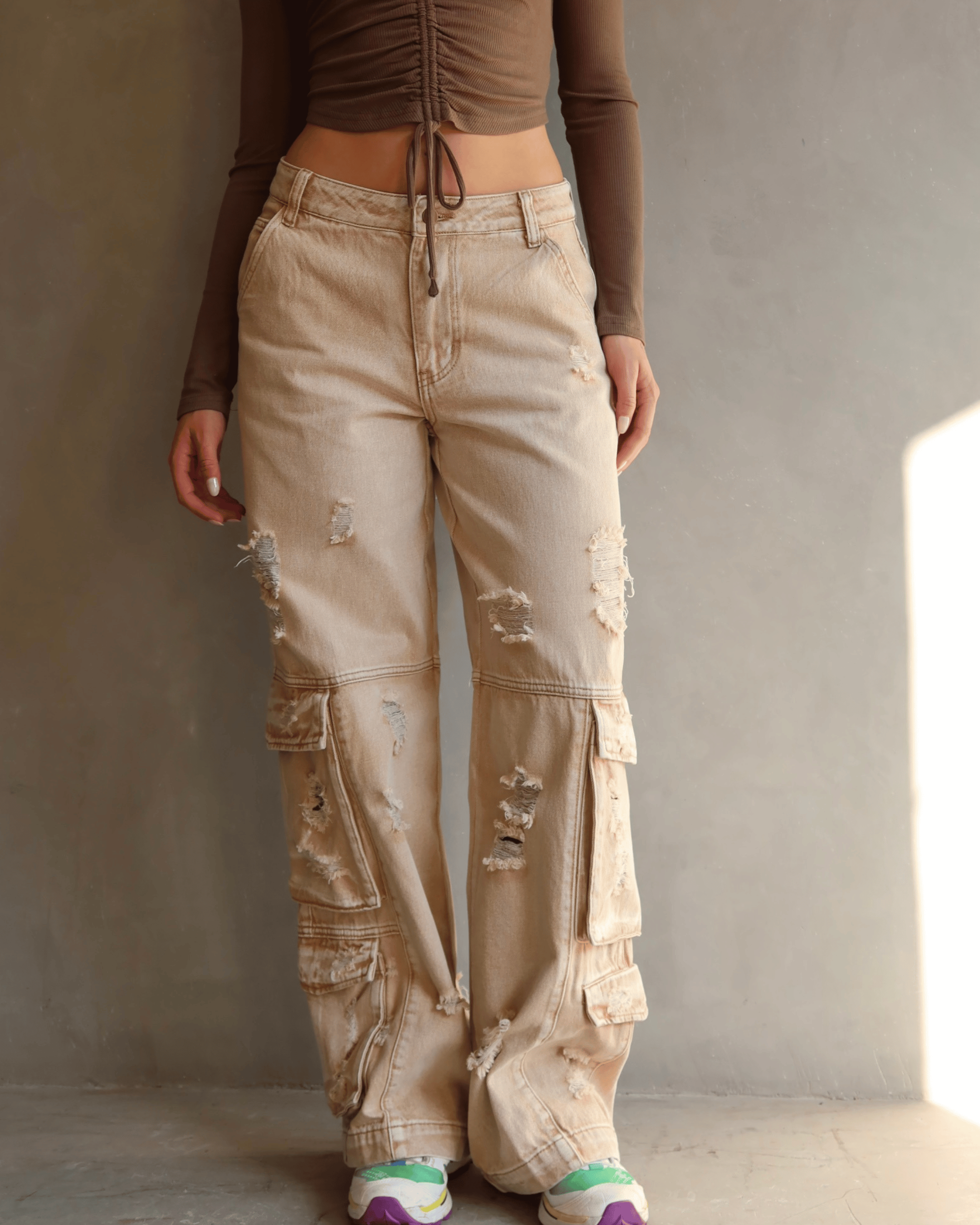 JEAN PREMIUM CARGO DESTROYED NUDE